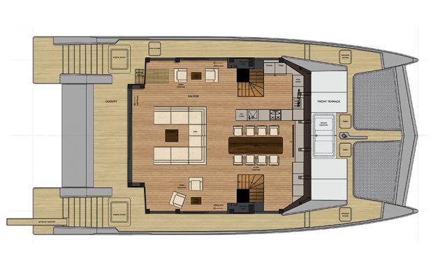 Sunreef Supreme 68 luxury catamaran Layout2