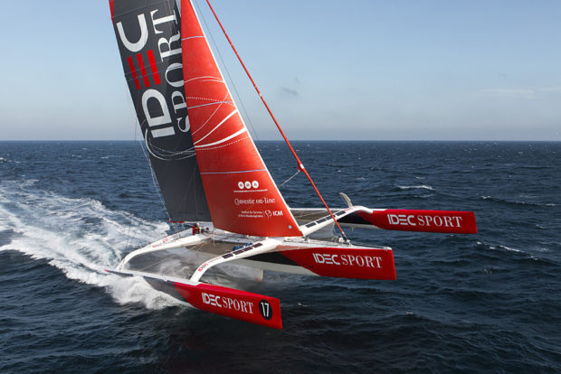 Idec Sport trimaran Joyon around the world sailing record