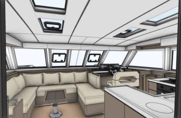 New Inside steering Nautitech 47 Power catamaran2