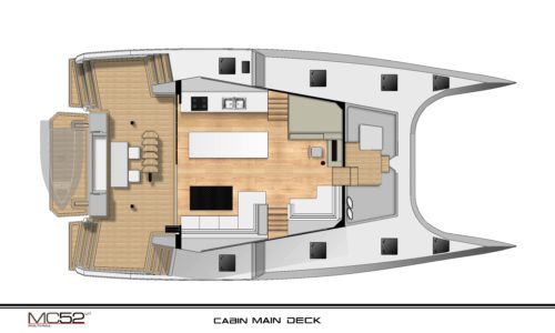 McConaghy 52 catamaran layouts