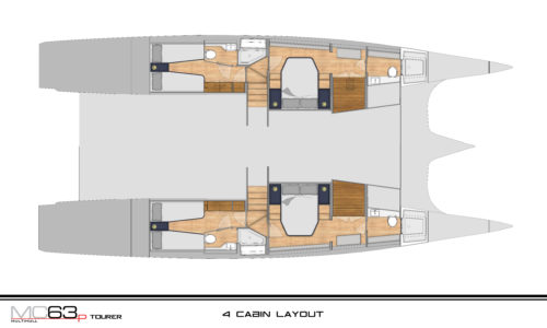 McConaghy 63P Power Layouts - Aeroyacht Multihull Specialists