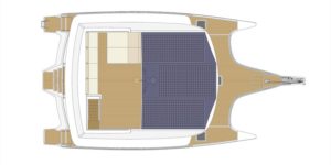LEEN 50 Trimaran Layout deck - Aeroyacht Multihull Specialists