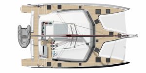 NEEL 52 trimaran deck layout - Aeroyacht official dealer